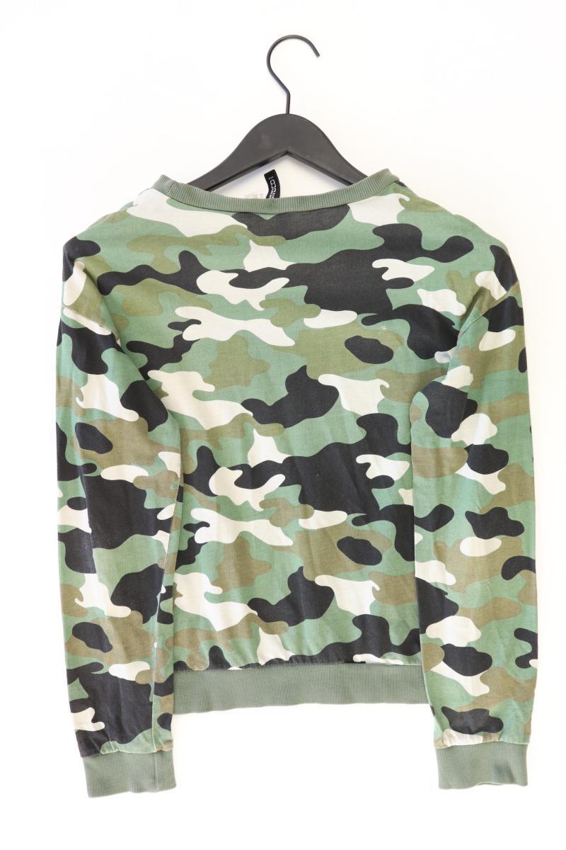 H&M Langarmpullover Gr. XS camouflage olivgrün aus Baumwolle