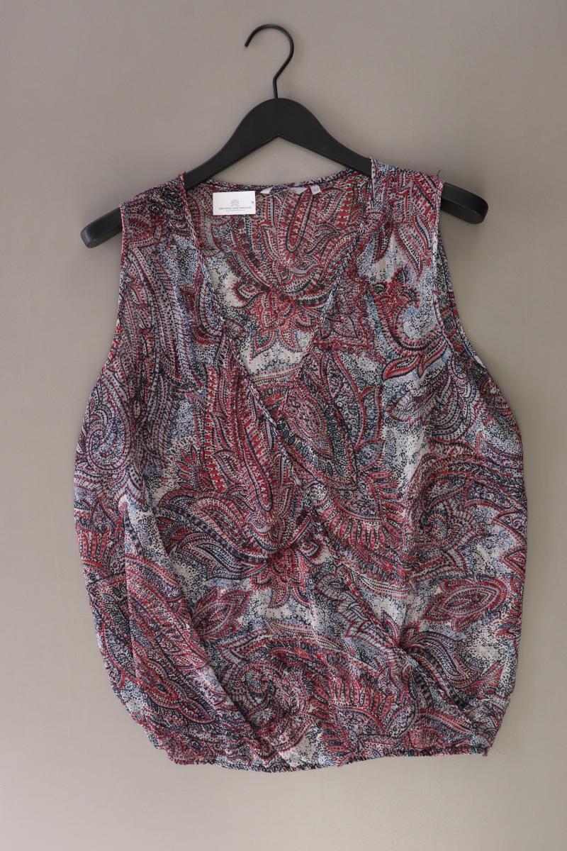 17&Co. Bluse Gr. 42 mit Paisleymuster Ärmellos mehrfarbig aus Polyester