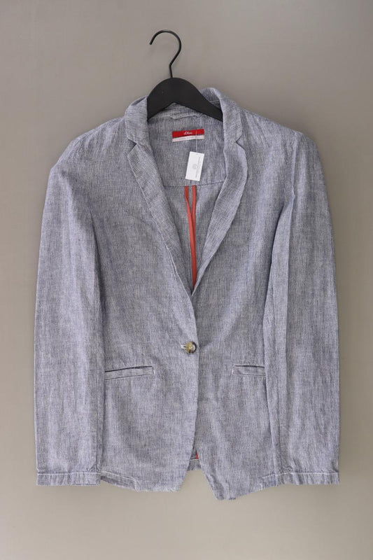 s.Oliver Blazer mit Leinen Gr. 40 gestreift blau
