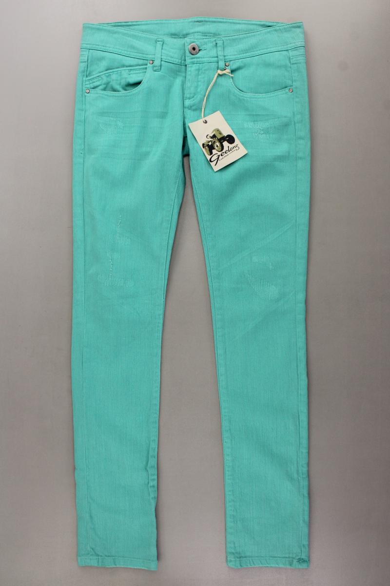 Geelong Skinny Jeans Gr. W27/L32 neu mit Etikett türkis aus Baumwolle
