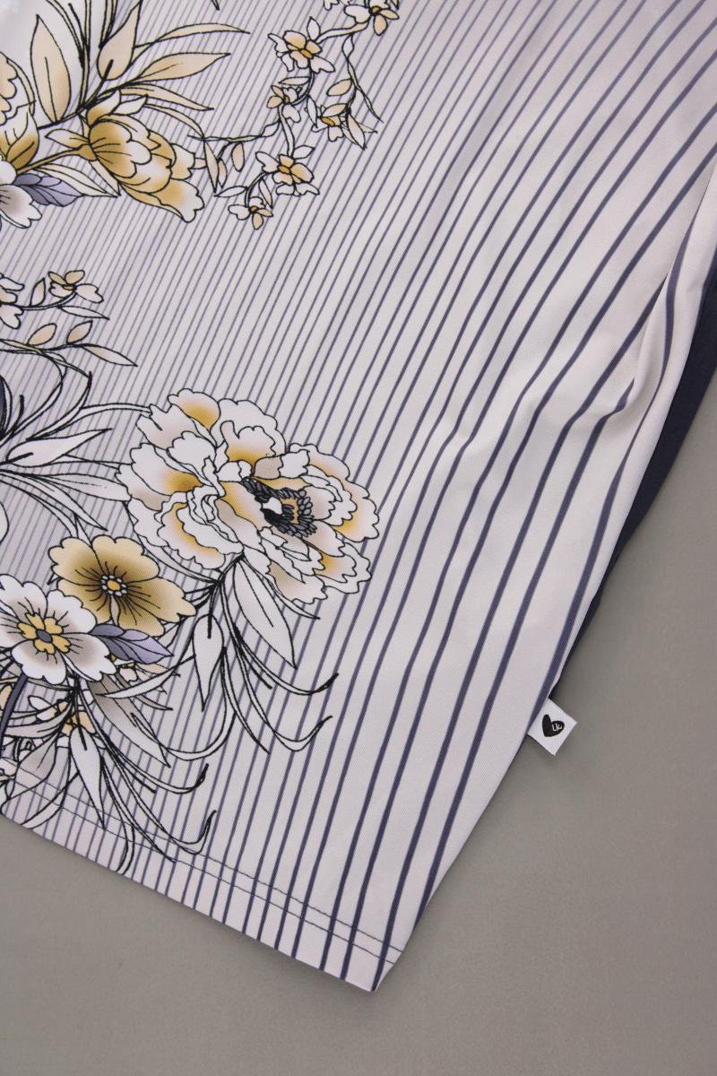 Laura Kent Kurzarmbluse Gr. 36 mit Blumenmuster neuwertig mehrfarbig aus Viskose