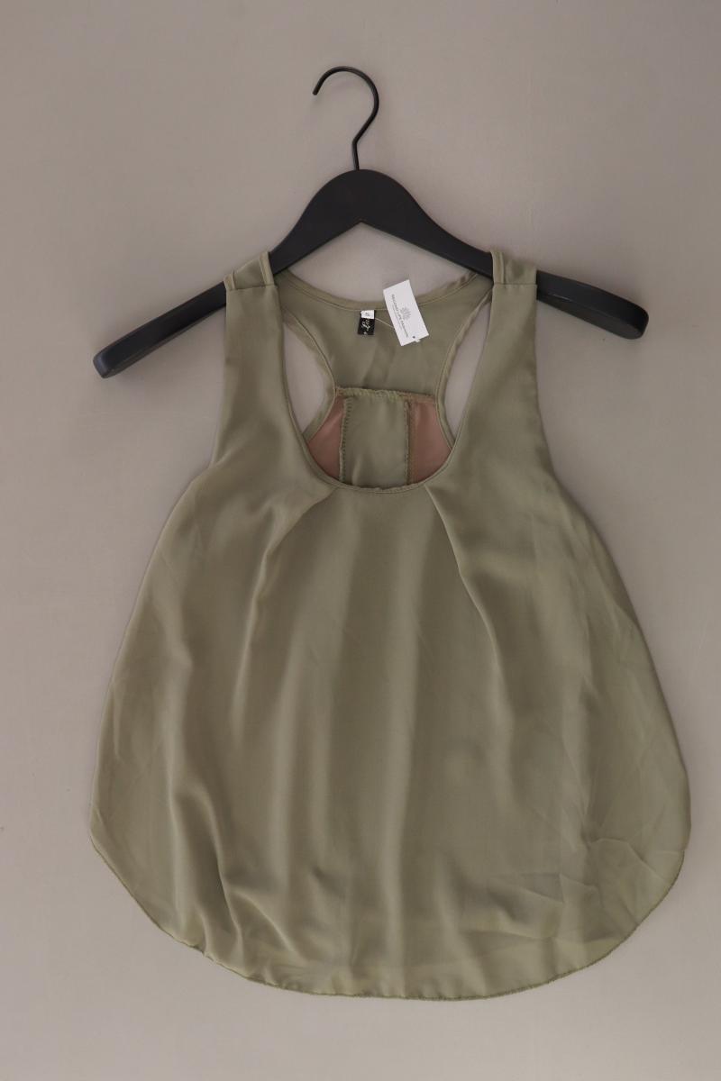 Ärmellose Bluse Gr. S olivgrün aus Polyester