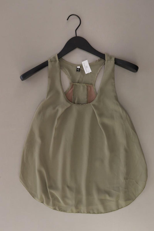 Ärmellose Bluse Gr. S olivgrün aus Polyester