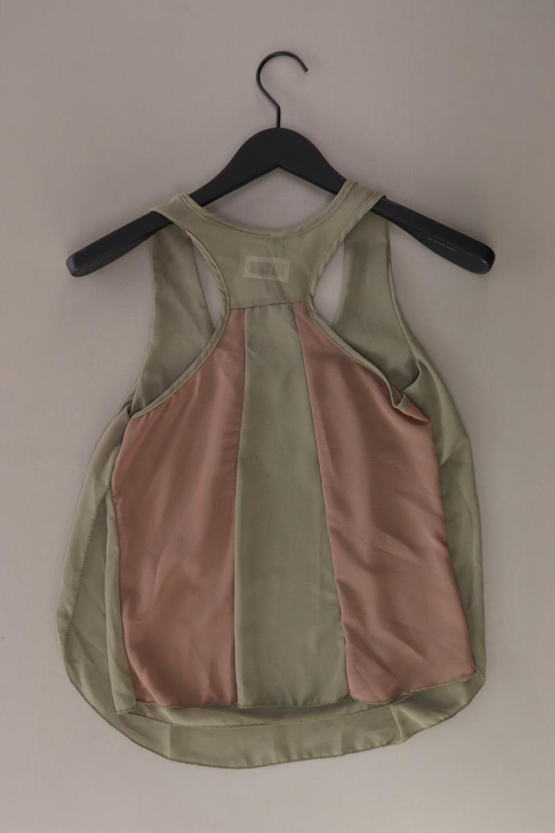 Ärmellose Bluse Gr. S olivgrün aus Polyester