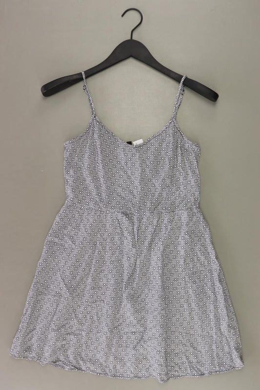H&M Trägerkleid Gr. 40 grau aus Viskose