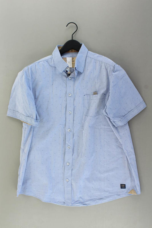 Casa Moda Kurzarmhemd für Herren Gr. XL gepunktet blau aus Baumwolle