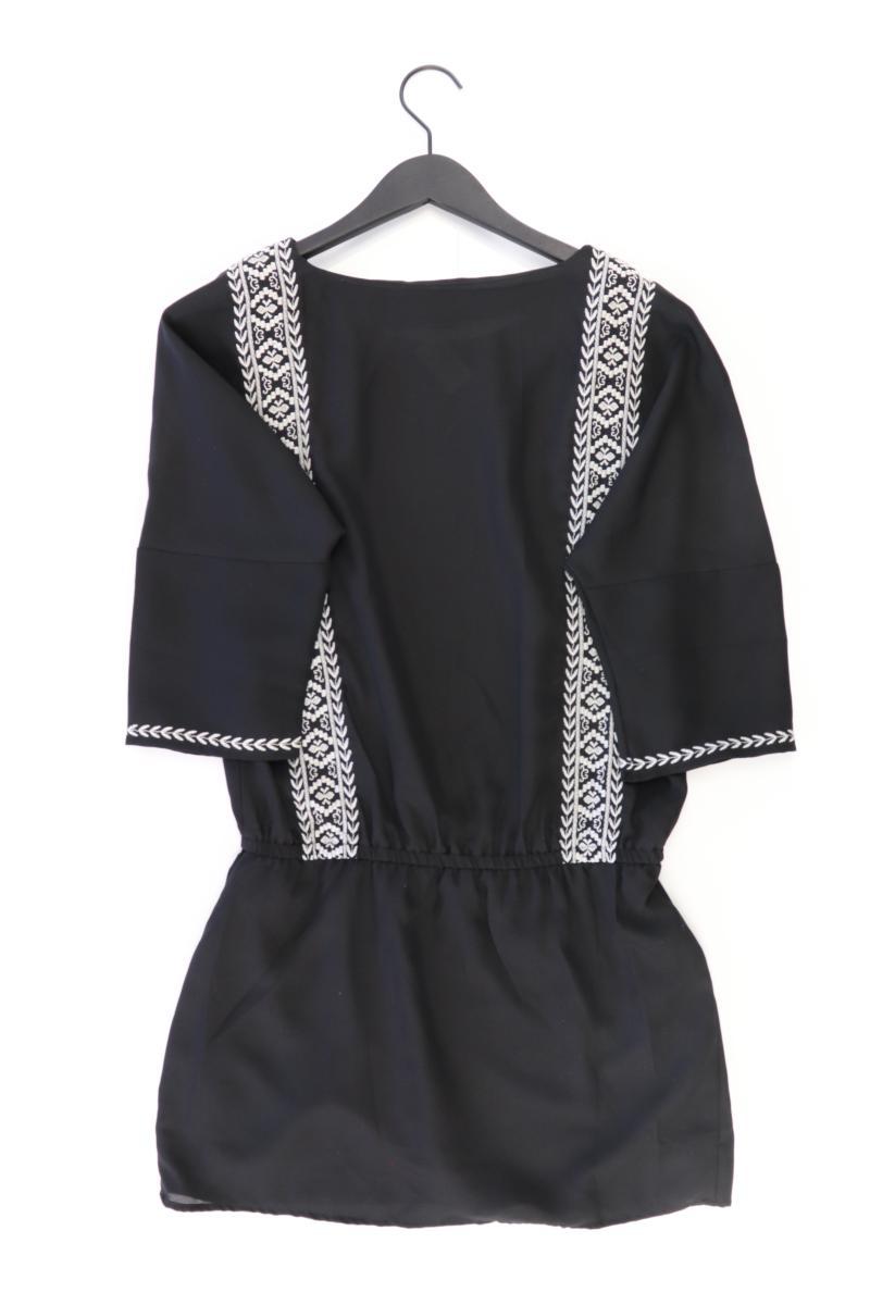 H&M Midikleid Gr. 36 3/4 Ärmel schwarz aus Polyester