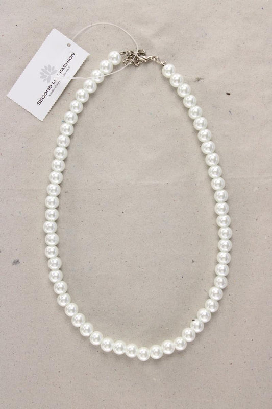 Perlenkette creme