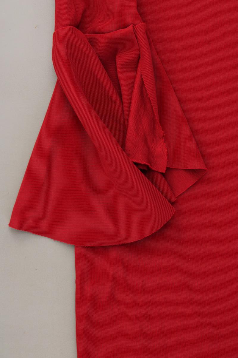Bershka Midikleid Gr. M Weite Ärmel rot aus Polyester
