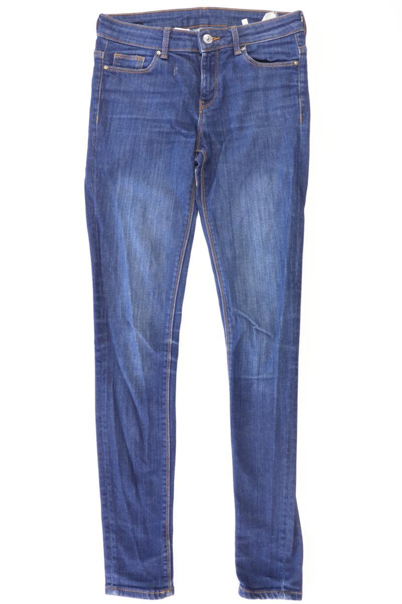Zara Skinny Jeans Gr. 34 blau aus Baumwolle