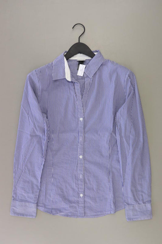 H&M Langarmbluse Gr. 46 gestreift blau aus Baumwolle