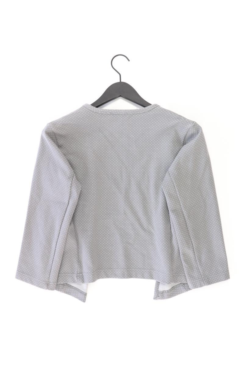 Opus Cardigan Gr. 40 gepunktet 3/4 Ärmel grau aus Baumwolle