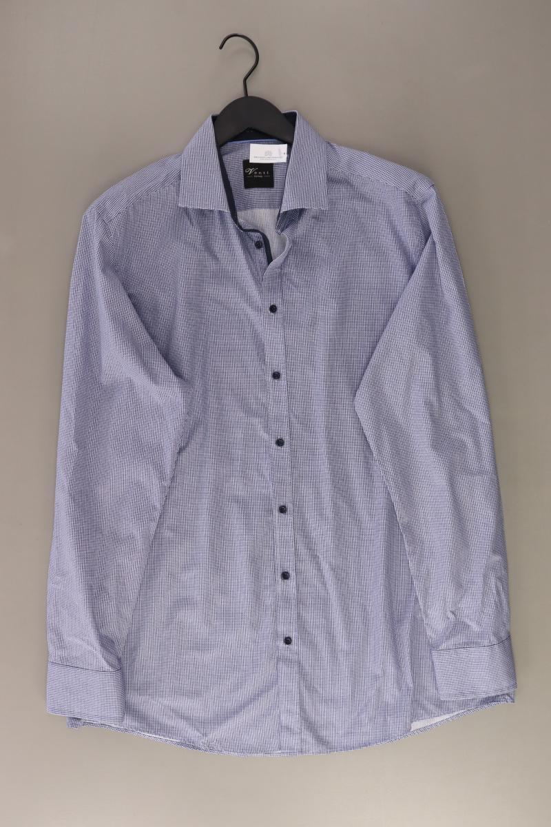Venti Langarmhemd für Herren Gr. Hemdgröße 44 blau aus Baumwolle