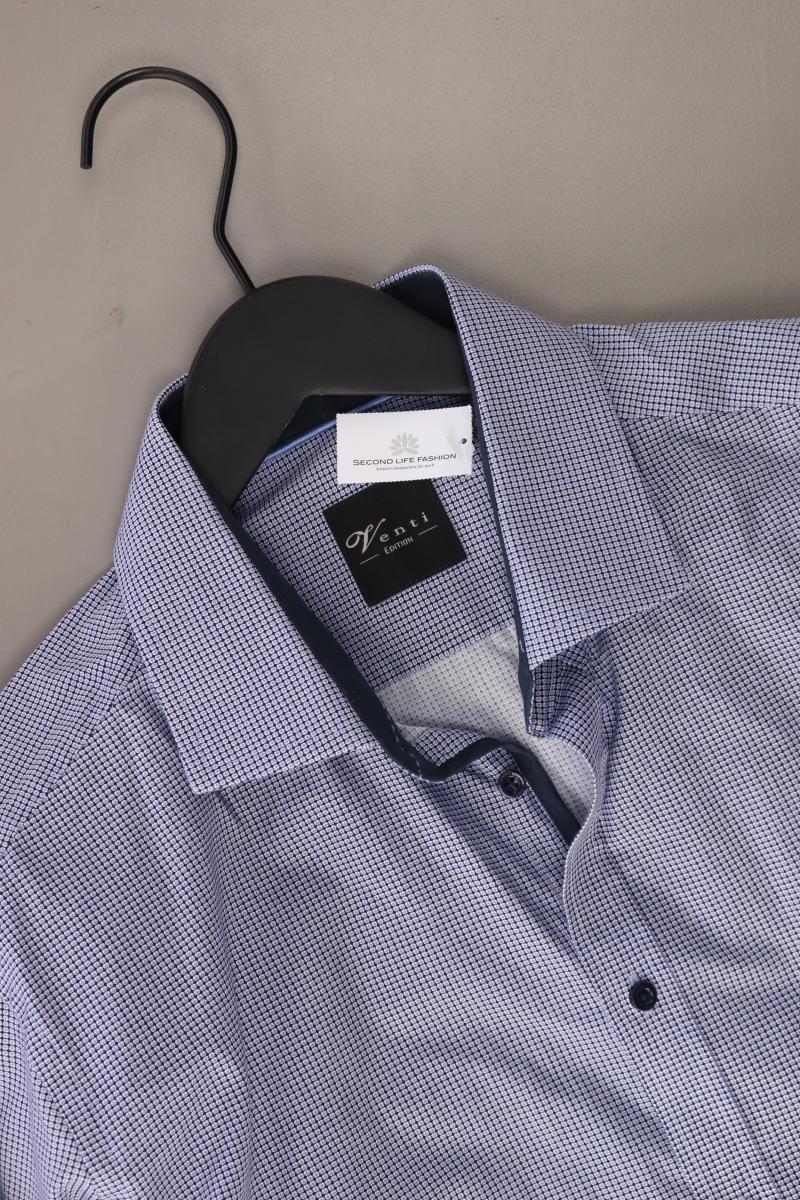 Venti Langarmhemd für Herren Gr. Hemdgröße 44 blau aus Baumwolle