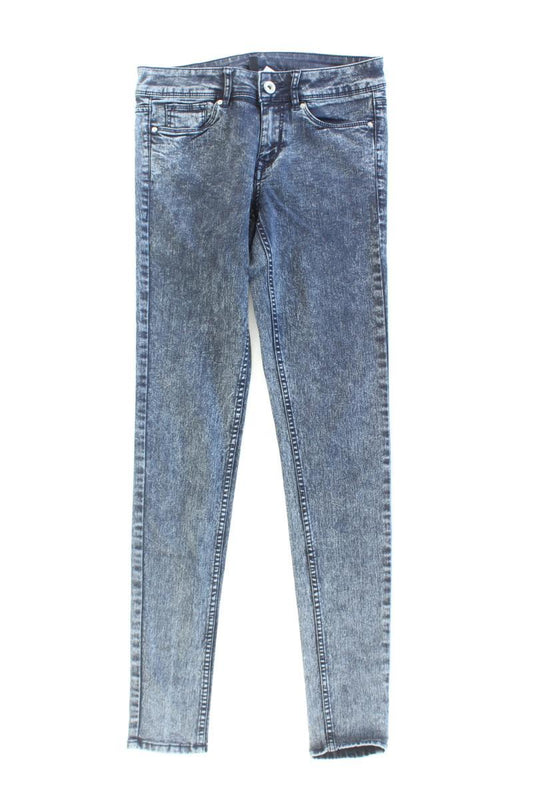 Skinny Jeans Gr. 34 blau aus Baumwolle