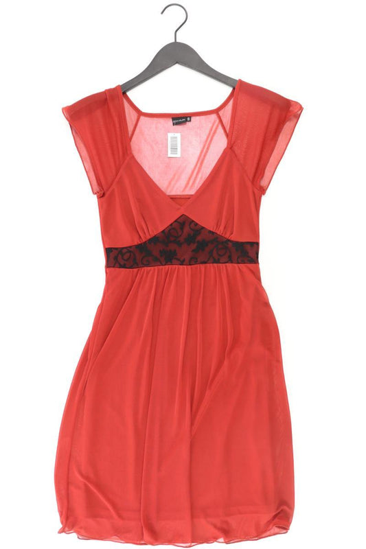 Abendkleid Gr. 32 Kurzarm rot aus Polyester