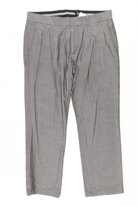 H&M Anzughose für Herren Gr. 48 grau aus Baumwolle
