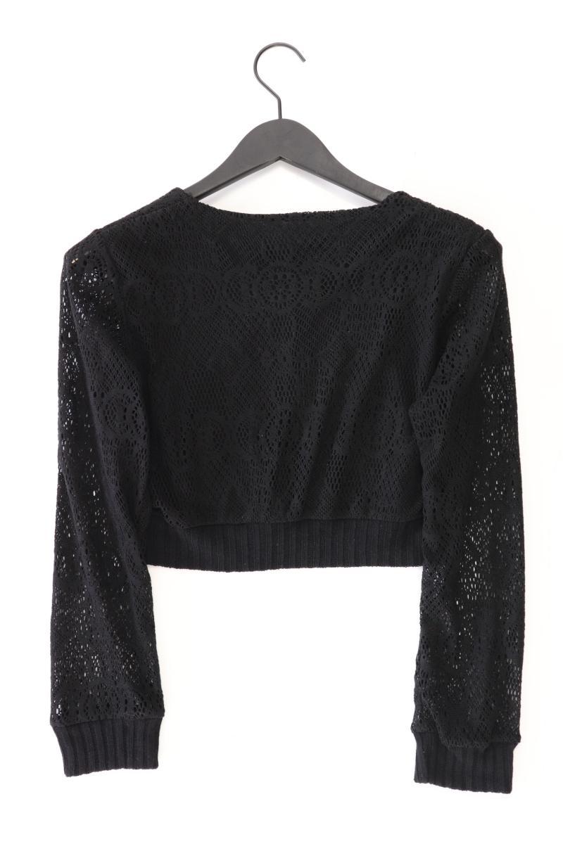 Strickjacke Gr. S Langarm schwarz aus Polyester