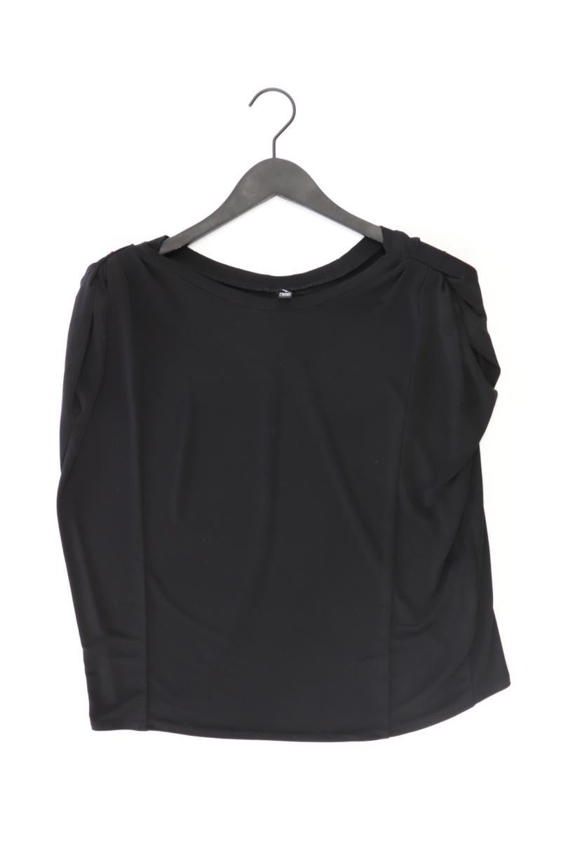 Kurzarmbluse Gr. S schwarz aus Polyester