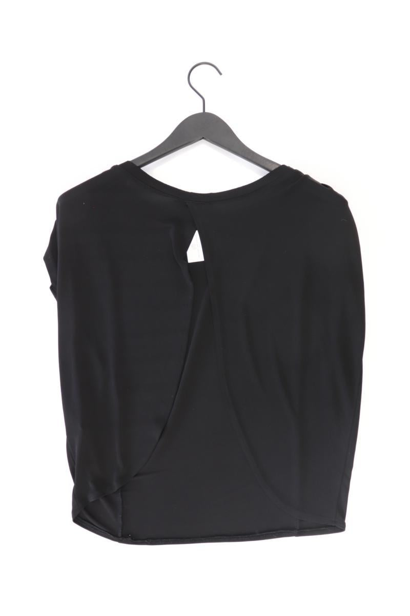 Kurzarmbluse Gr. S schwarz aus Polyester