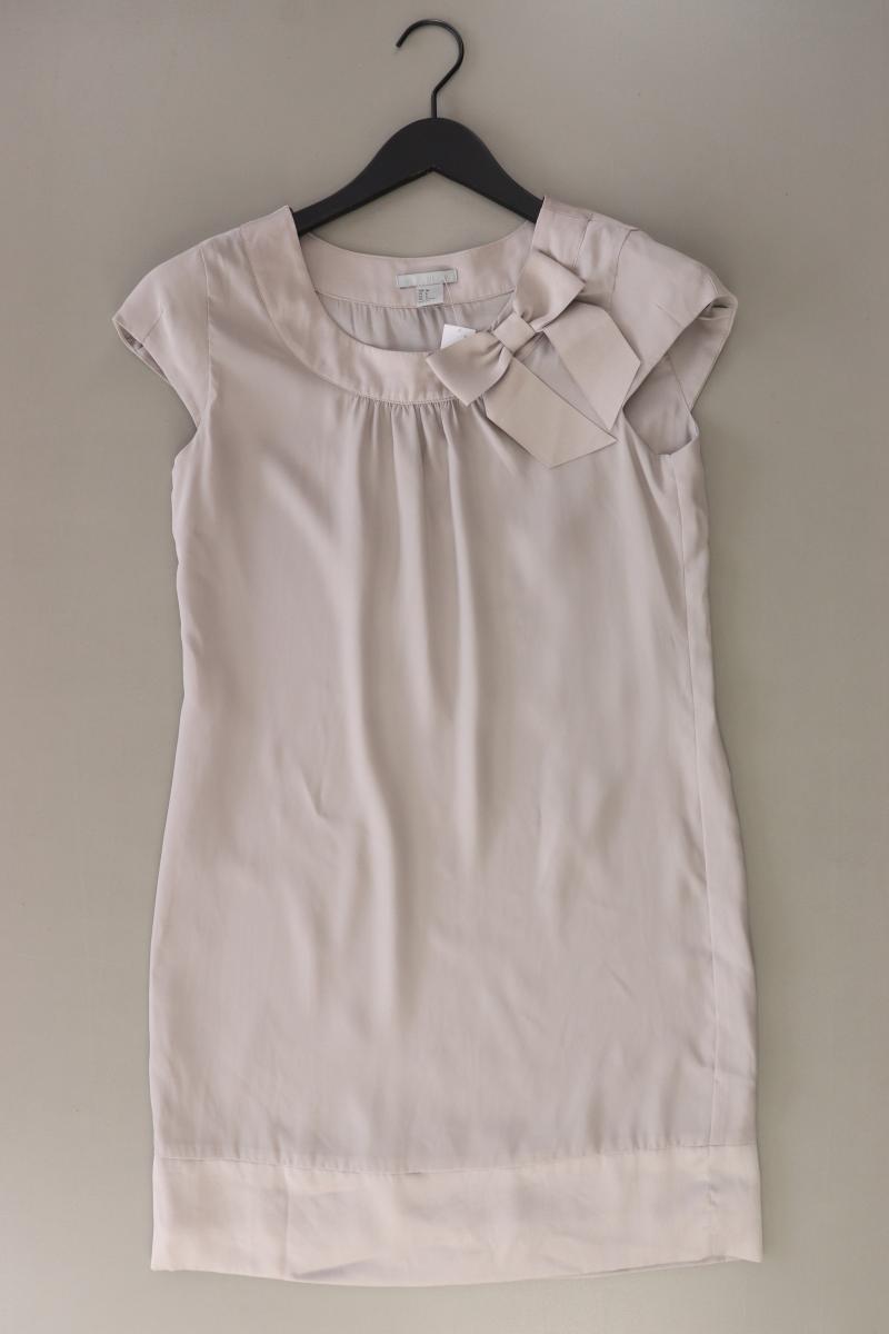 H&M Kurzarmkleid Gr. 36 grau aus Polyester