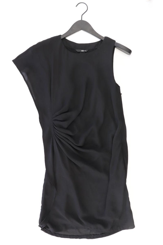 H&M Abendkleid Gr. 36 Weite Ärmel schwarz aus Polyester