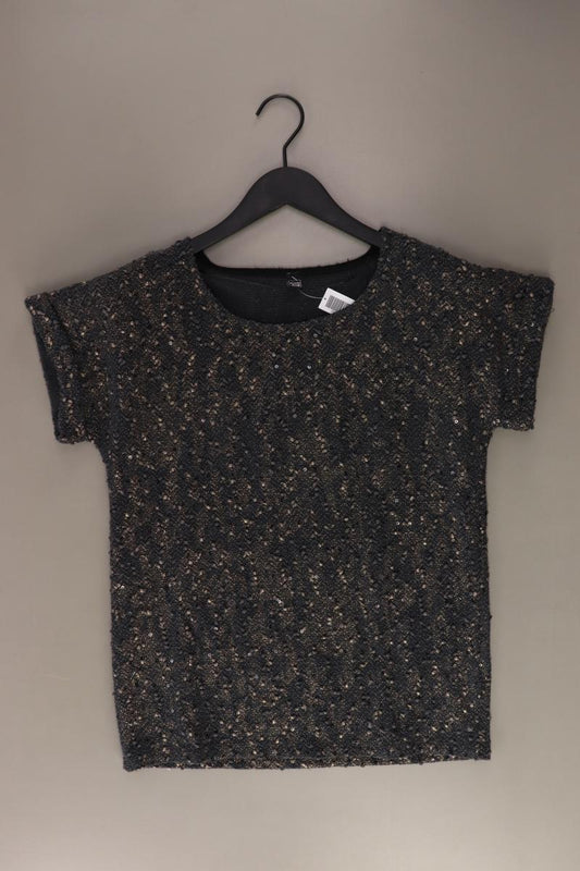 Pimkie Shirt mit Pailletten Gr. S Kurzarm grau aus Polyester