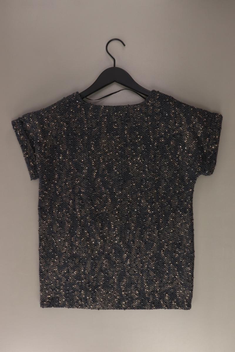 Pimkie Shirt mit Pailletten Gr. S Kurzarm grau aus Polyester