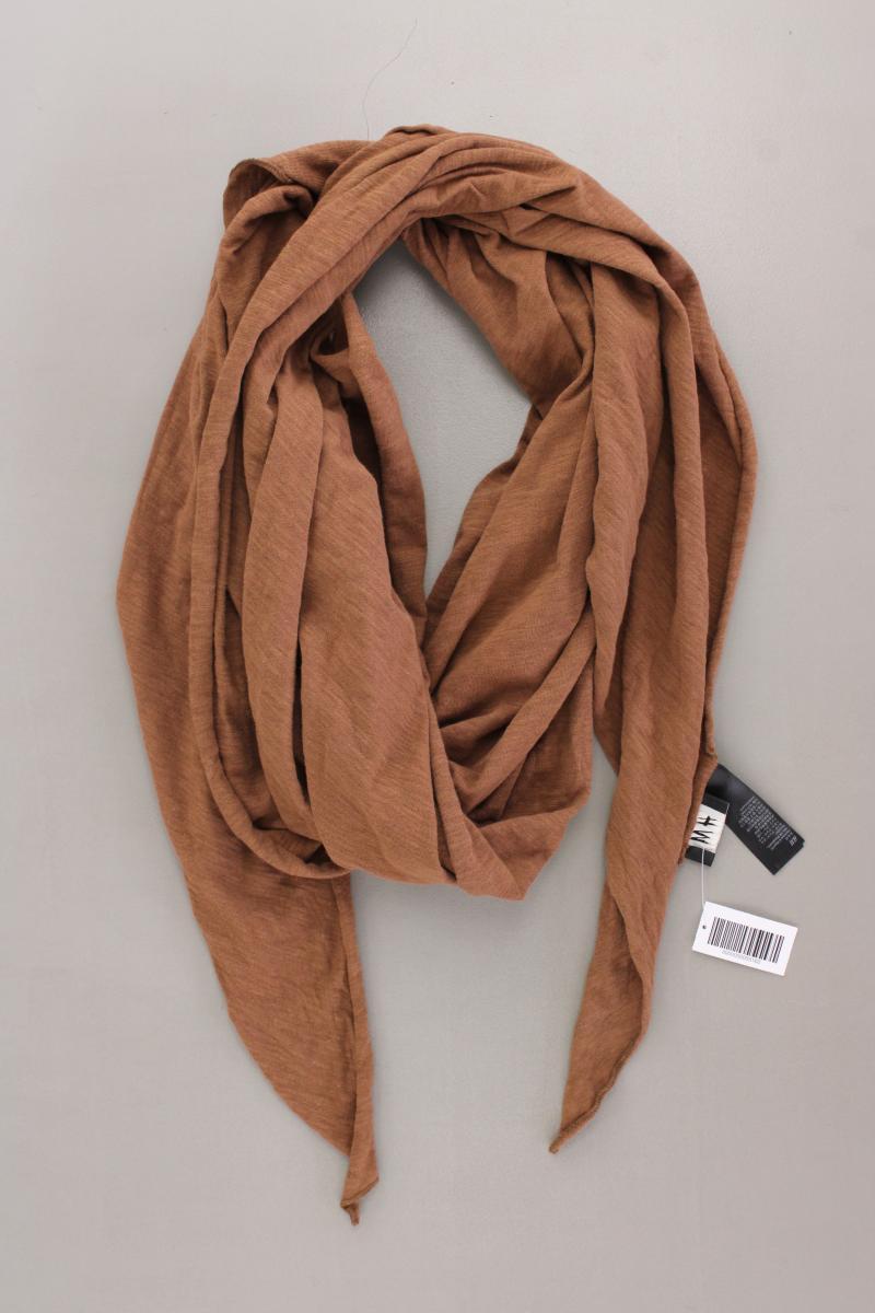 H&M Schal braun aus Baumwolle