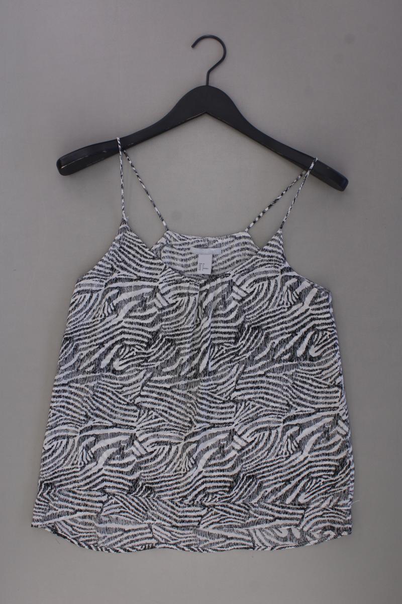H&M Chiffon Top Gr. 34 Träger grau