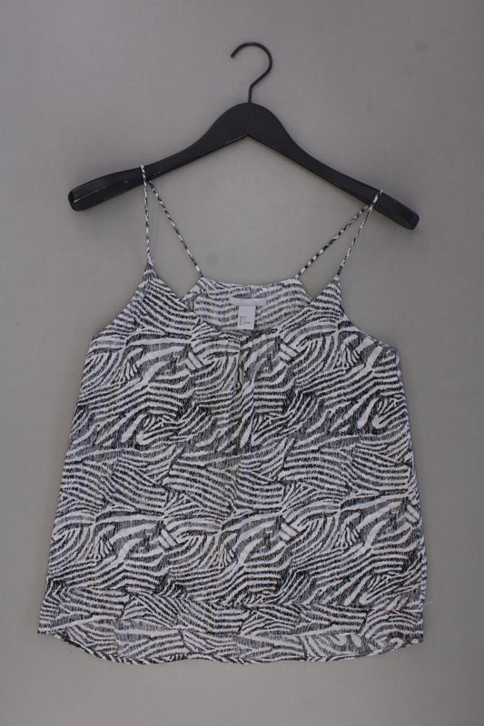 H&M Chiffon Top Gr. 34 Träger grau