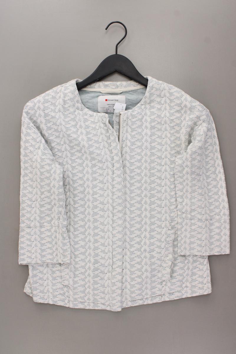 Street One Classic Cardigan Gr. 40 3/4 Ärmel blau aus Baumwolle