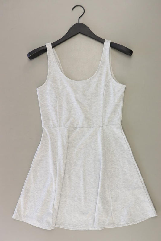 H&M Jerseykleid Gr. 40 Träger grau aus Polyester