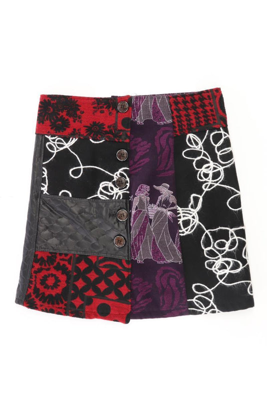 Rock Gr. S mehrfarbig aus Polyester