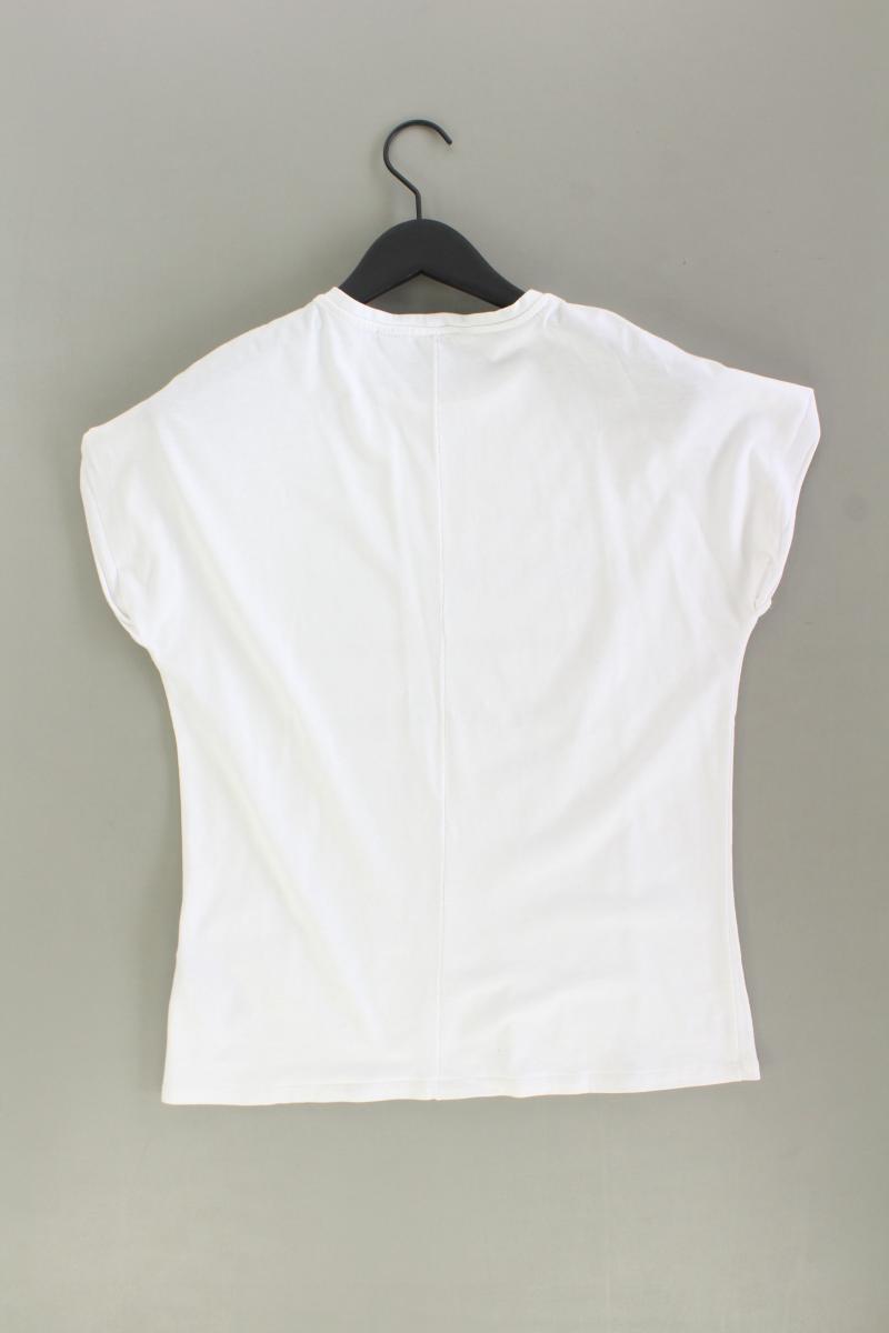 Garcia Jeans Printshirt Gr. M Kurzarm weiß aus Baumwolle