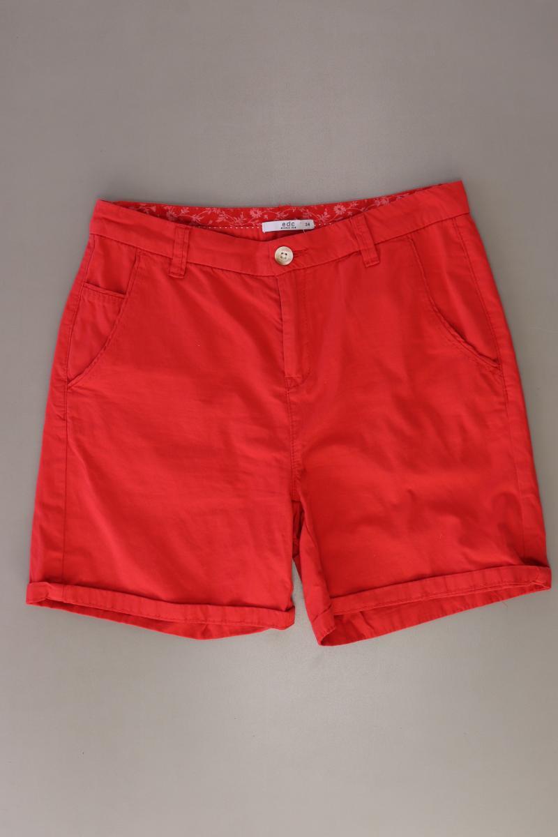 edc by Esprit Chino Shorts Gr. 34 rot aus Baumwolle