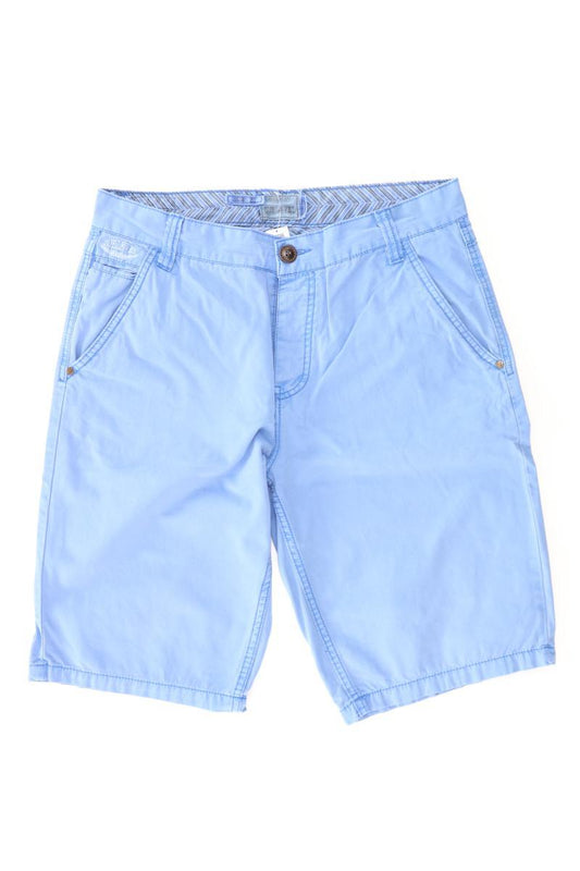 Chino Shorts für Herren Gr. W31 blau aus Baumwolle