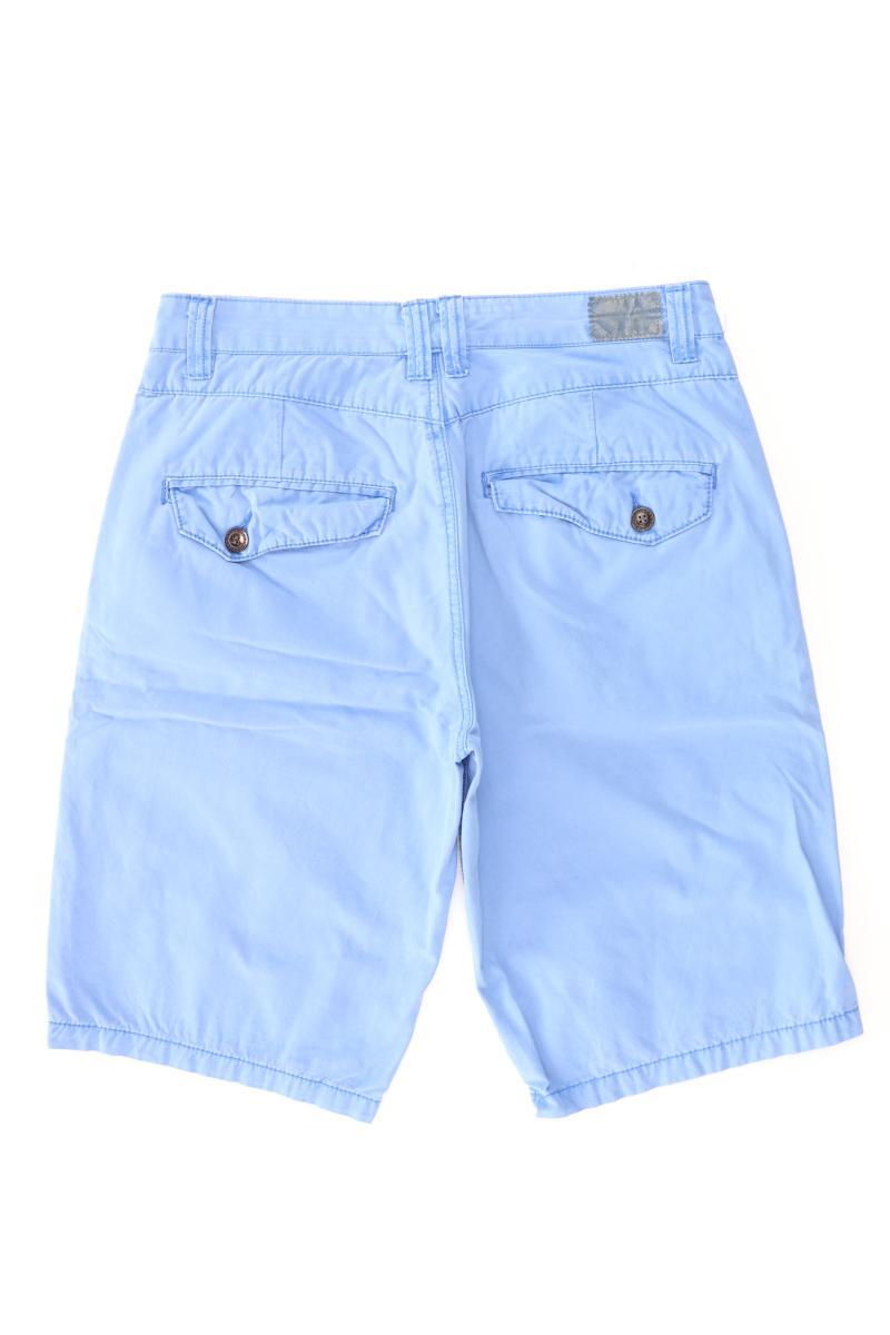 Chino Shorts für Herren Gr. W31 blau aus Baumwolle