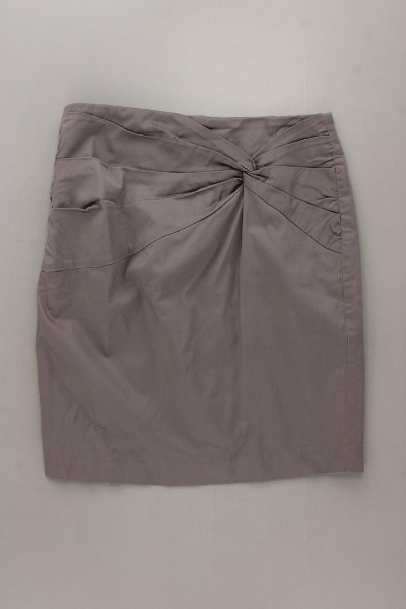 H&M Bleistiftrock Gr. 38 braun aus Baumwolle