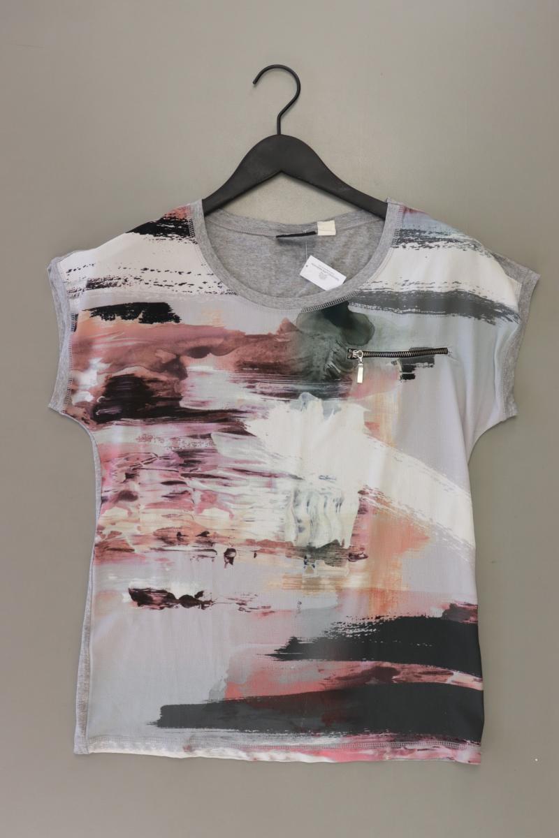 Amy Vermont Printshirt Gr. 34 Kurzarm grau