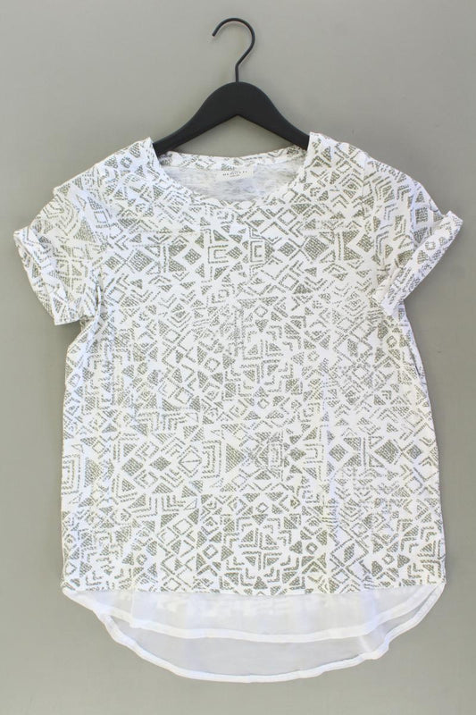 Printshirt Gr. 36/38 Kurzarm weiß aus Baumwolle