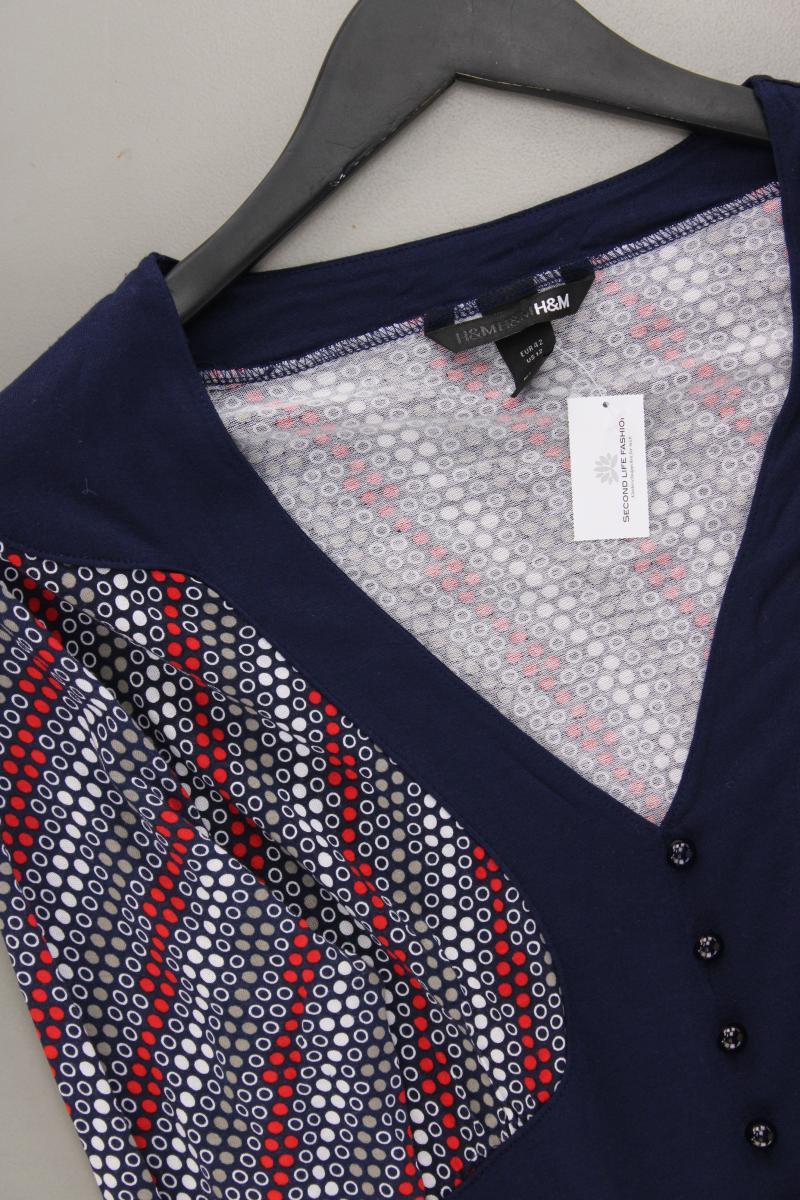 Umstandskleidung  H&M Mama Kleid Gr. 42 geometrisches Muster Langarm mehrfarbig