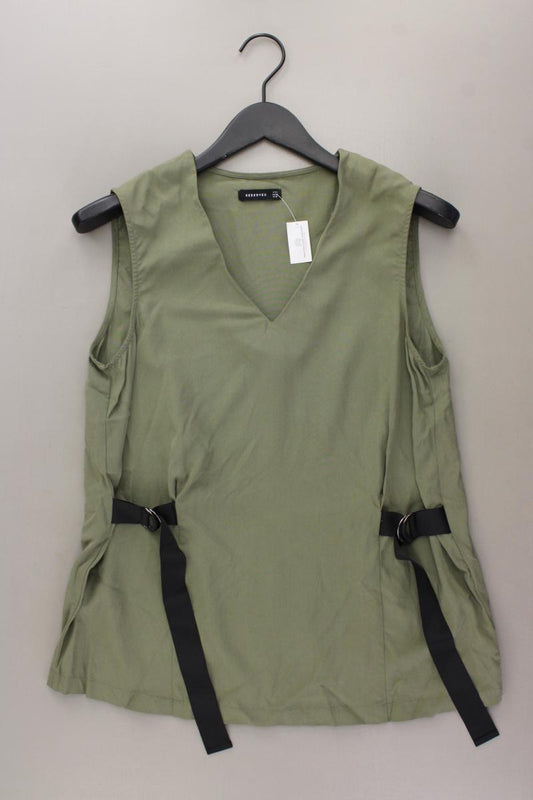 Reserved Ärmellose Bluse Gr. 38 olivgrün aus Lyocell