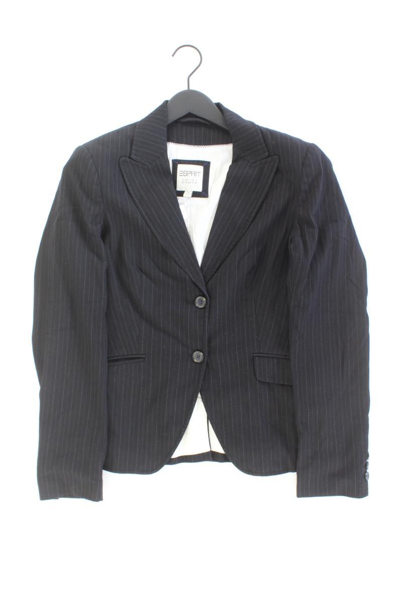 Esprit Blazer Gr. 40 gestreift schwarz aus Baumwolle