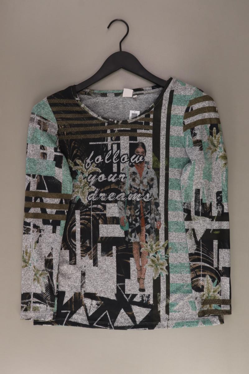 Liberty Printshirt Gr. S Langarm mit Glitzer mehrfarbig aus Polyester