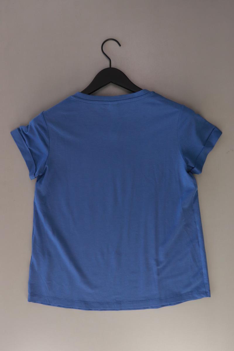 Heine T-Shirt Gr. 34 Kurzarm blau aus Polyester