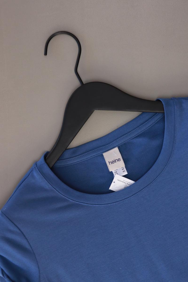 Heine T-Shirt Gr. 34 Kurzarm blau aus Polyester