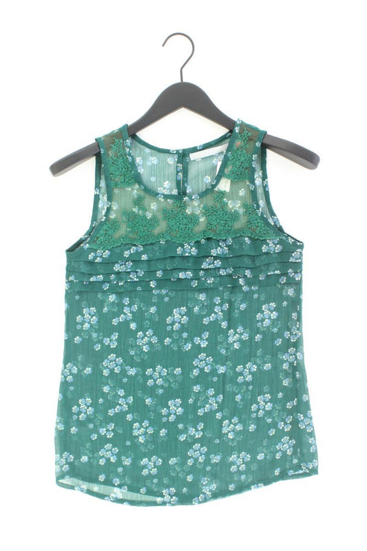 Sfera Ärmellose Bluse Gr. S mit Blumenmuster grün