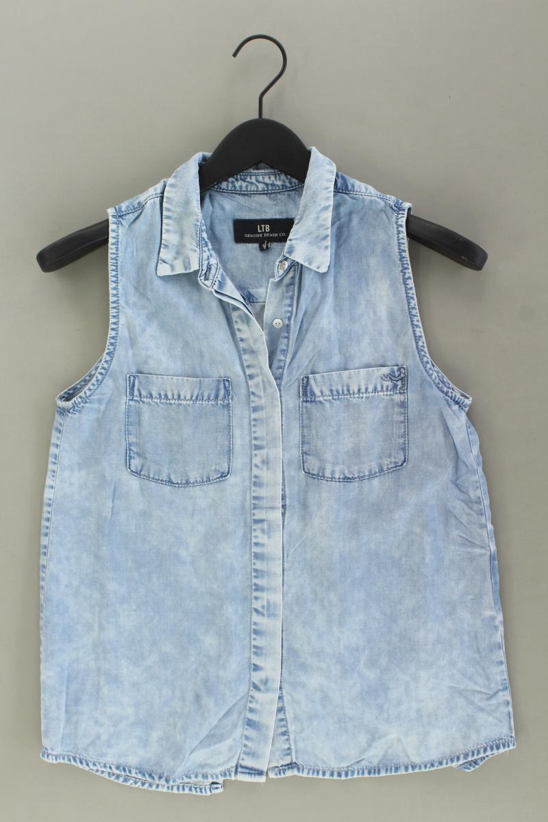 LTB Jeansbluse Gr. S Ärmellos blau