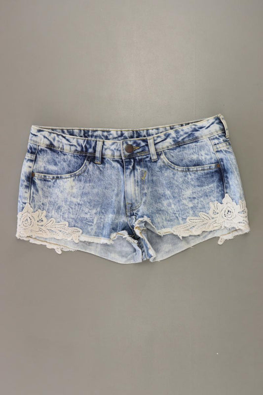 Jeansshorts Gr. 36 blau aus Baumwolle